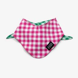 Hunde-Bandana Vichy Karo pink | grün