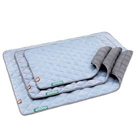 Fleece Hundedecke gesteppt, himmelblau | hellgrau