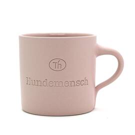 "Hundemensch" – handgefertigte Tasse aus Keramik