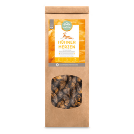 naftie Hühnerherzen getrocknet für Hunde, 250g