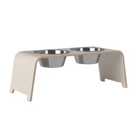 Original dogBar&reg; Futterstation L Edelstahl &bull; cashmere grey