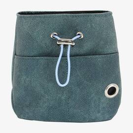 Leckerlibeutel mit Zugband und Karabiner SNACKER • deep teal