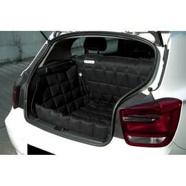 Hundedecke für den Kofferraum, gepolstert • schwarz