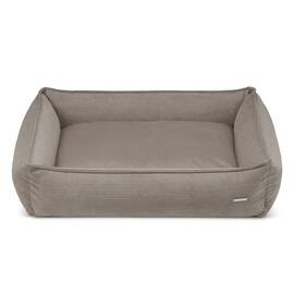 Hundebett Cord hellbraun • Labbvenn STRIPPO mokka