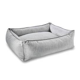Classic Hundebett Samt SILVER • GLAM