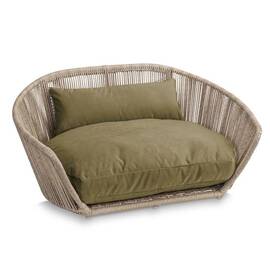 Luxus Hundebett VOGUE Oxford • oliv