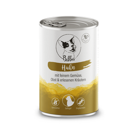 SPARPAKET Nassfutter für Hunde • Huhn mit Gemüse, Obst + Kräutern • Billo's