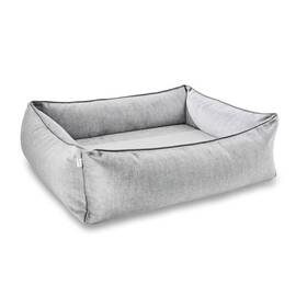 Orthopädisches Hundebett Samt SILVER • GLAM