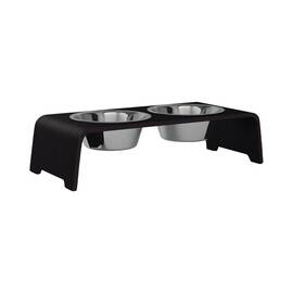 dogBar&reg; M-small - Eiche dunkel mit Edelstahl