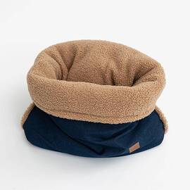 Hunde Kuschelnest SNUGGLE • Denim meets Teddyfell