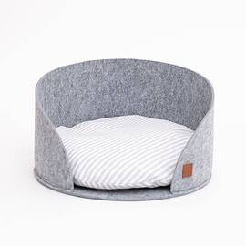 Filz Hundekörbchen grau • Luna