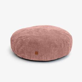 Rundes Hundekissen Cord altrosa • Roi Dusky Pink