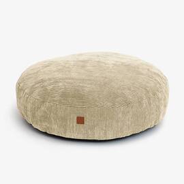 Rundes Hundekissen Cord beige • Roi Dusky Sand