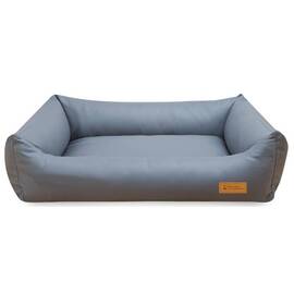 Hundebett orthopädisch • Kunstleder graphit • FAMOUS