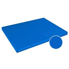 Orthopädische Hundematte Kunstleder blau • PERFECT