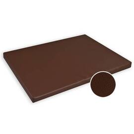 Orthopädische Hundematte Kunstleder braun • PERFECT