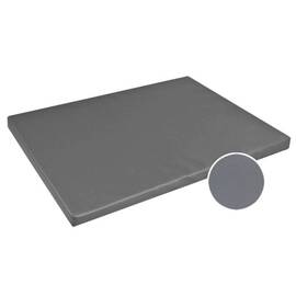 Orthopädische Hundematte Kunstleder grau • PERFECT