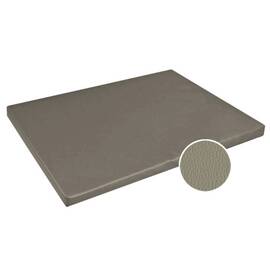 Orthopädische Hundematte Kunstleder taupe hell • PERFECT