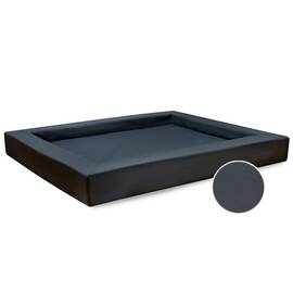Orthopädisches Hundebett • Kunstleder graphit • COMPACT