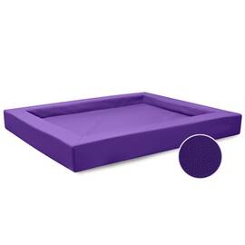 Orthopädisches Hundebett • Kunstleder lila • COMPACT