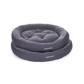 Anti-Stress Hundebett, waschbar 60 Grad • Hundenest grau