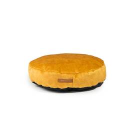 Hundekissen Samt • gelb • aus Recycling-Materialien