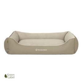Hundebett beige • waschbar bei 60 Grad • Doctor Bark Green Label