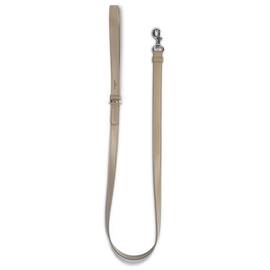 Vegane Hundeleine aus Apfelleder, beige • Cityleine CLASSY SAND SILVER