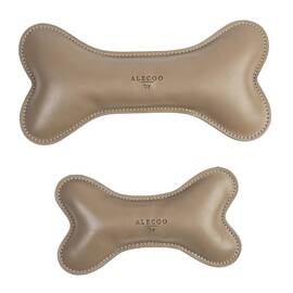 Veganes Hundespielzeug • Knochen aus Apfelleder • sand