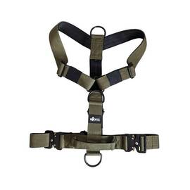 Y-Geschirr, verstellbar • mit Sicherheitsverschluss und Griff • olivgrün