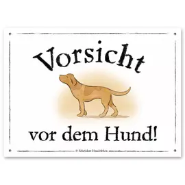 Schild 'Vorsicht vor dem Hund'