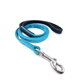 Führleine aus Fettleder, zweifarbig • konfigurierbar