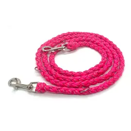 Reflektierende Hundeleine neon-pink • Paracord