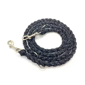 Reflektierende Hundeleine schwarz • Paracord