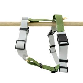 Y-Geschirr Outdoor Flex, verstellbar mit Haltegriff • grau | grün