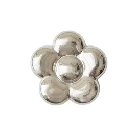Hundehalsband-Anhänger ☆ Charm Blume silber
