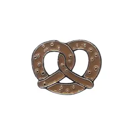 Hundehalsband-Anhänger ☆ Charm Brezel braun