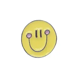 Hundehalsband-Anhänger ☆ Charm Happy Face gelb