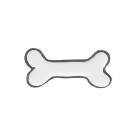 Hundehalsband-Anhänger ☆ Charm Knochen weiß