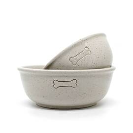 Keramik-Hundenapf &lsquo;Bowl Dots Sand&lsquo;