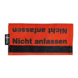Leinen-Banderole 'Nicht anfassen' orange