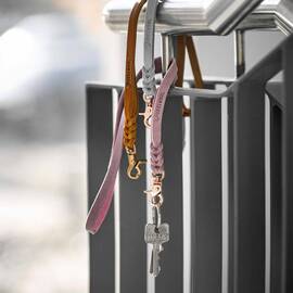 Schl&uuml;sselband aus Fettleder, Farben frei w&auml;hlbar