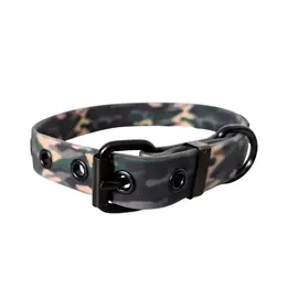 Wasserfestes Hundehalsband, verstellbar • WOOFLEX® Classic Woodland Camo
