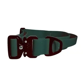Wasserfestes Hundehalsband mit Griff • WOOFLEX® Tactical Hunting Green