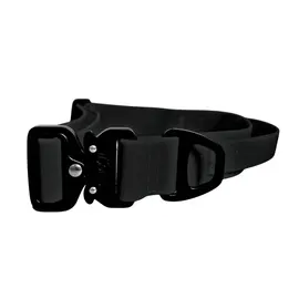 Wasserfestes Hundehalsband mit Griff • WOOFLEX® Tactical Phantom Black
