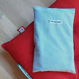 Lavendelkissen blau-weiß gestreift