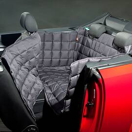 Hunde Autodecke für Cabrio und Coupé • grau