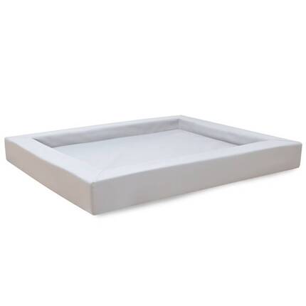 Orthopdisches Hundebett Kunstleder wei | iinu
