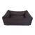 Bio Hundebett Box aus Naturmaterialien, anthrazit