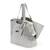 HUNDETASCHE ELVA aus Leder in LIGHT GREY, gefüttert • Labbvenn®